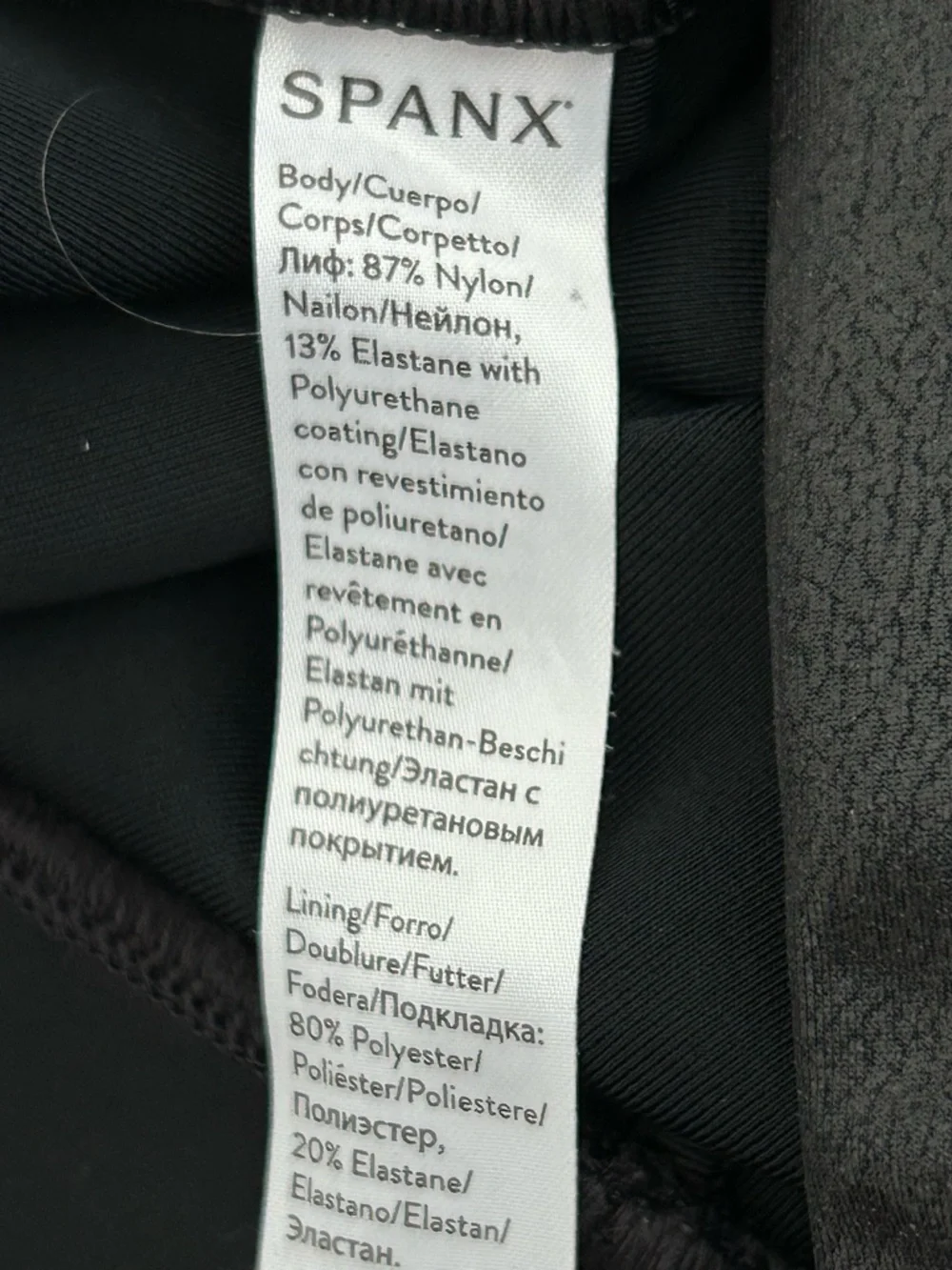 Spanx Black Leggings Size XLP Petite